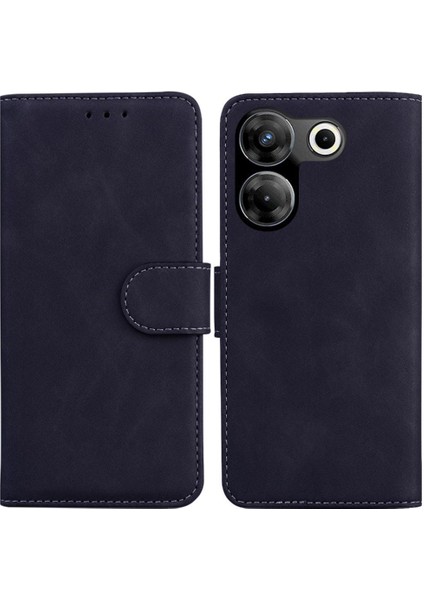 Tecno Camon 20 Pro 4g Manyetik Premium Pu Deri Standı Kartı Için Flip Case (Yurt Dışından)