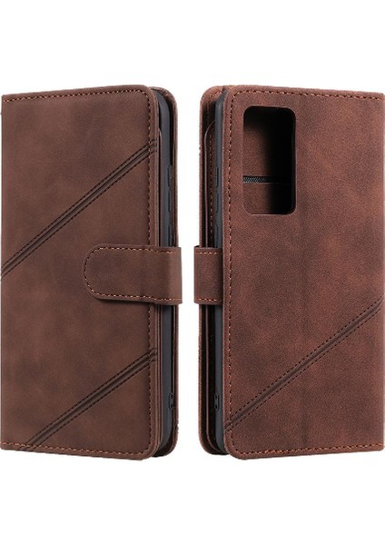 Huawei P40 Pro Kart Tutucu Için Kickstand Bileklik Cüzdan Flip Folio (Yurt Dışından)