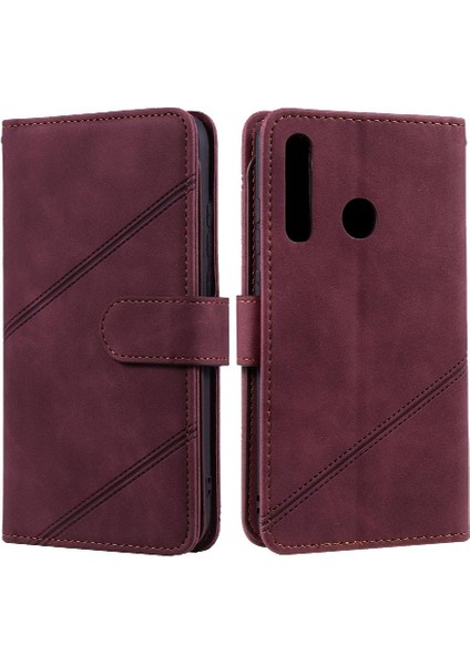 Huawei P Akıllı 2019 Bileklik Pu Deri Kart Tutucu Kickstand Için Kılıf (Yurt Dışından)