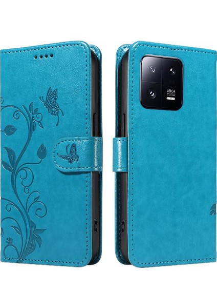 Xiaomi 13 Pro Cüzdan Telefon Kılıfı Için Kılıf Deri Kabartmalı (Yurt Dışından)