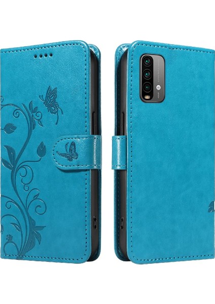 Xiaomi Redmi Not 9 ve Kart Yuvası Için El ile Kabartmalı Kelebek (Yurt Dışından)