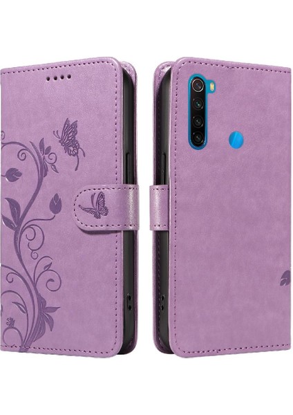 Xiaomi Redmi Not 8 Için Kılıf Kabartmalı Kelebek Deri ve (Yurt Dışından)