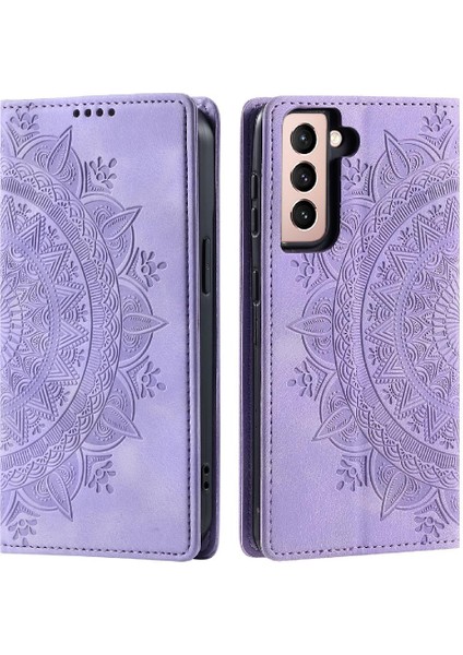 Samsung Galaxy S22 Için Kılıf Tam Koruma Pu Deri Darbeye Çevir (Yurt Dışından)