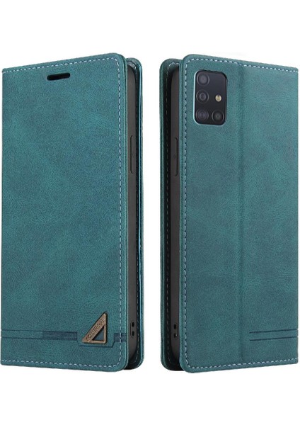 Samsung Galaxy A81 Kickstand Iki Kart Yuvaları Premium Deri Kılıf (Yurt Dışından)