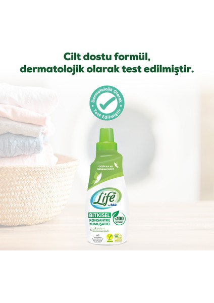 Life By Fakir Vegan Bitkisel Çamaşır Yumuşatıcısı 1500 ml x 2 Adet