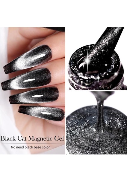 Black Cat Magnetic 7 ml (Siyah) Kedi Gözü Manyetik Oje (56575) indirimleri