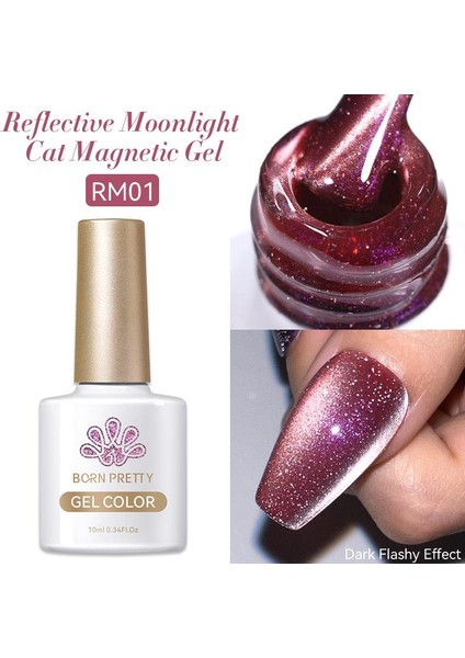 RM01 10ML Reflective Moonlight Cat Magnetic Kalıcı Oje (57983)