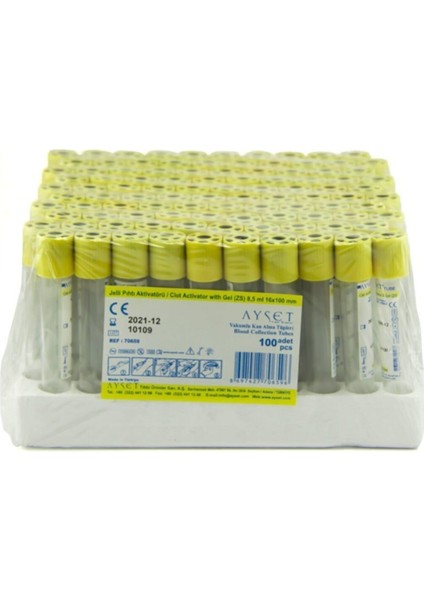 Kan Tüpü 8.5 ml 16*100 mm 100 Adet fiyatları