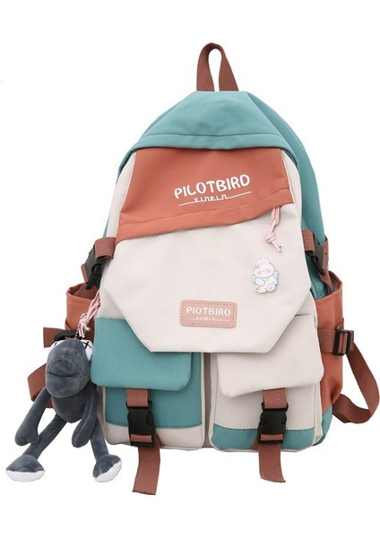 Okul Çantası Kadın Üniversite Öğrencisi Tasarım Sırt Çantası Lise Ortaokul Öğrencisi Küçük Taze Sırt Çantası (Yurt Dışından)