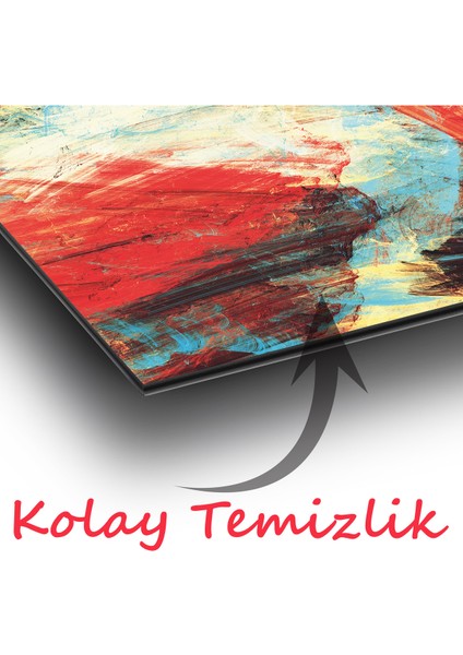 Soyut Panoramik Cam Tablo, Modern Ev Ofis Yatak Odası Duvar Dekoru, Hediyelik Tablo
