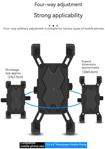 Uyumlu Bisiklet Motosiklet Gidon Telefon Tutacağı (Yurt Dışından)