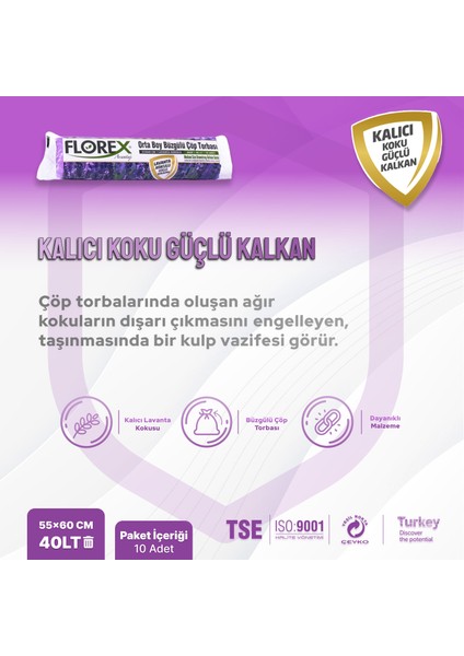 Avantaj Seri Lavanta Kokulu Büzgülü Orta Boy Çöp Poşeti x 5 Rulo fiyatları