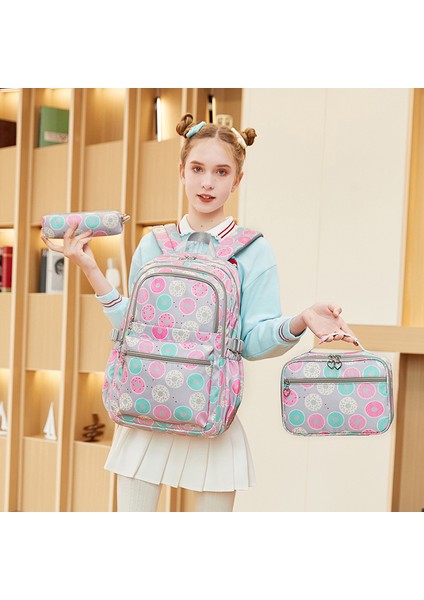 Kız Hafif Omurga Çocuk Omuz Sırt Çantası/ilköğretim Okulu Okul Çantası/ortaokul Sırt Çantası, Üç Parça Seti DL163 (Yurt Dışından) fiyatları