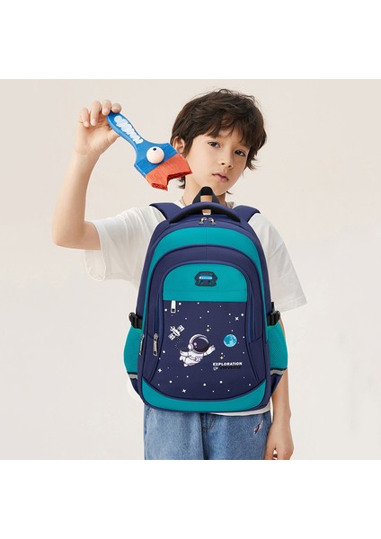 Erkek Omurga Yükü Azaltıcı Çocuk Omuz Çantası/ilkokul Öğrencisi Büyük Kapasiteli Okul Çantası DL202 (Yurt Dışından) indirimleri