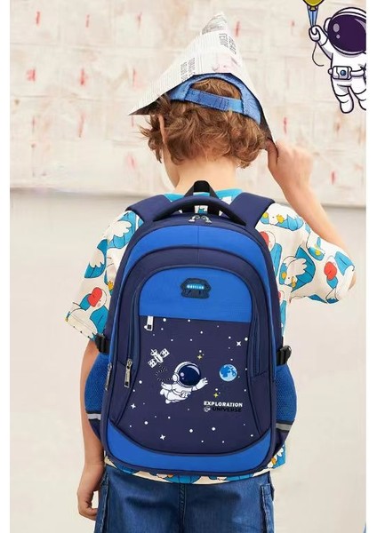 Erkek Omurga Yükü Azaltıcı Çocuk Omuz Çantası/ilkokul Öğrencisi Büyük Kapasiteli Okul Çantası/ortaokul Öğrencisi Hafif Sırt Çantası DL203 (Yurt Dışından) indirimleri