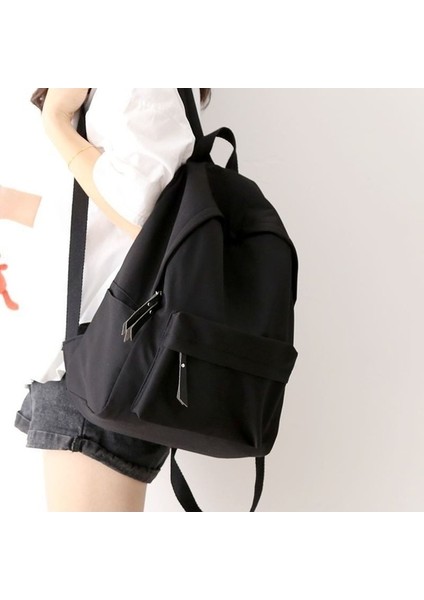 Ayçiçeği Sırt Çantası Düz Renk Bayanlar Hafif Okul Çantası (Yurt Dışından) indirimleri