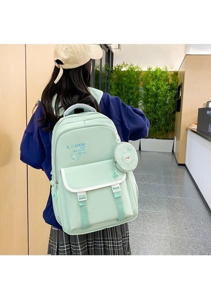 Heamor Genç Kız Okul Çantası Büyük Kapasiteli Ilk ve Ortaokul Öğrencileri Sırt Çantası Çocuk Sırt Çantaları - Siyah (Yurt Dışından) modelleri