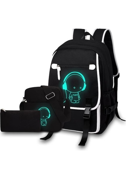 Yucama Çift Omuzlu Okul Sırt Çantası, Genç Sırt Çantaları, Bilgisayar Sırt Çantaları, Büyük Okul Sırt Çantası, Yansıtıcı Tasarım ve Su Geçirmezlik - (Yurt Dışından)