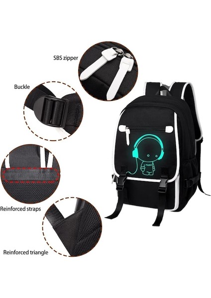 Yucama Çift Omuzlu Okul Sırt Çantası, Genç Sırt Çantaları, Bilgisayar Sırt Çantaları, Büyük Okul Sırt Çantası, Yansıtıcı Tasarım ve Su Geçirmezlik - (Yurt Dışından) fırsatları