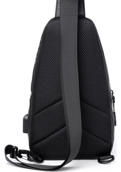 Yucama Erkek Omuz Çantası Crossbody Çanta Spor Çantası Çanta Su Geçirmez Göğüs Çantası Su Geçirmez Bel Çantası Yumuşak Kumaş - Black (Yurt Dışından)