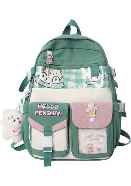 Yucama Lise Öğrencileri ve Üniversite Öğrencileri Için Okul Çantası - Yeşil (Yurt Dışından)