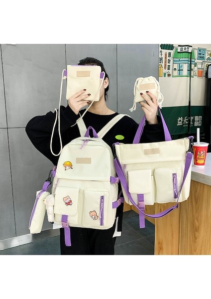 Ortaokul Öğrencileri Için Okul Çantası 5'li Set2 (Yurt Dışından) modelleri