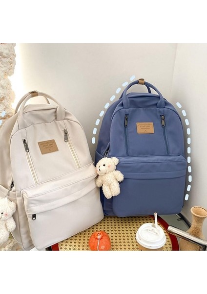 Heamor Büyük Kapasiteli ve Çok Bölmeli Kumaş Okul Çantası Seyahat Hediyesi Naylon Omuz Çantası Sırt Çantası, Siyah, 32 12 42CM - Şarap Kırmızısı (Yurt Dışından) fiyatları