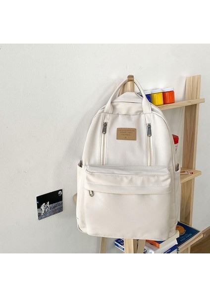 Heamor Büyük Kapasiteli ve Çok Bölmeli Kumaş Okul Çantası Seyahat Hediyesi Naylon Omuz Çantası Sırt Çantası, Siyah, 32 12 42CM - Şarap Kırmızısı (Yurt Dışından) modelleri