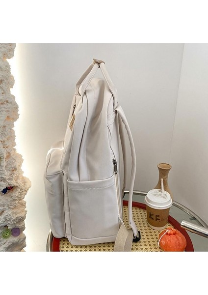 Heamor Büyük Kapasiteli ve Çok Bölmeli Kumaş Okul Çantası Seyahat Hediyesi Naylon Omuz Çantası Sırt Çantası, Siyah, 32 12 42CM - Şarap Kırmızısı (Yurt Dışından) fırsatları