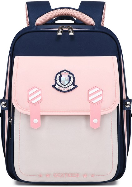 Çocuk Omurga Koruyucu Az Yük Taşıma Omuz Çantası/ilköğretim Okulları Için Hafif Büyük Kapasiteli Çanta DL272 (Yurt Dışından)