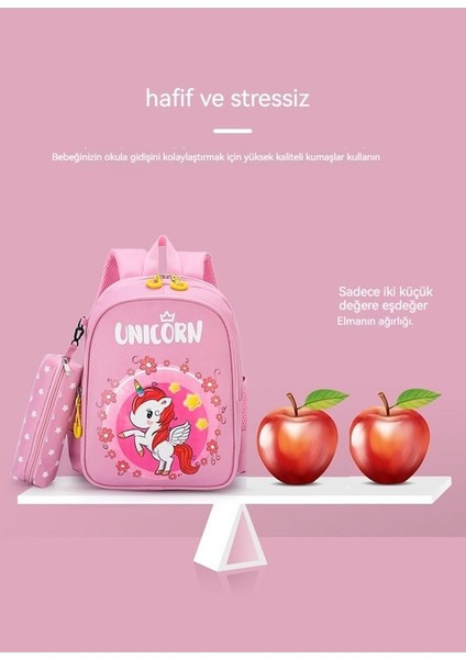 Oloey Kalem Cepli Sevimli Anaokulu Ilkokul Öğrenci Okul Çantası Mor (Yurt Dışından)
