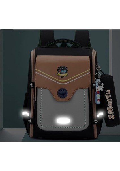 Yucama Yürüyor Sırt Çantası Ilköğretim Okulu Öğrencileri Schoolbag Sevimli Çocuklar Ilköğretim Okulu Sırt Çantaları Göğüs Kemeri ve Ücretsiz Kolye - Black (Yurt Dışından) fiyatları