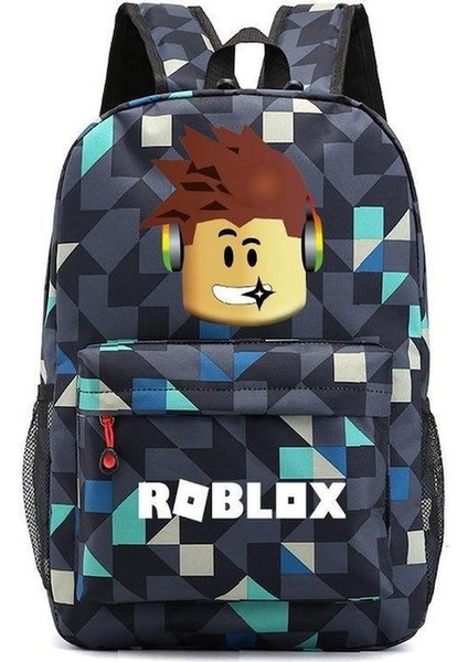 Yucama Trendy Roblox Lise Öğrencisi Sırt Çantası - Yeşil (Yurt Dışından)