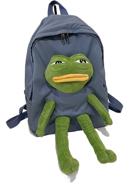 Carrier Komik ve Sevimli Kurbağa Bebek Sırt Çantası-Mavi (Yurt Dışından)