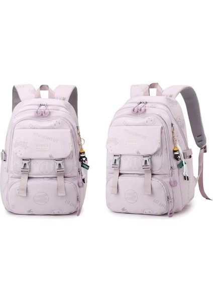 Heamor Öğrenci Sırt Çantası 15.6 Inç Ortaokul Lise Öğrencisi Sırt Çantası Anti Hırsızlık Seyahat Sırt Çantası Dizüstü Sırt Çantaları Gençler Kızlar Için Büyük Okul Çantalarını - Purple (Yurt Dışından)