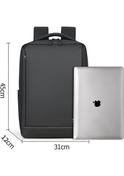 Heamor Erkek Iş Sırt Çantası Laptop Sırt Çantası Öğrenci Okul Çantası - Siyah (Yurt Dışından)
