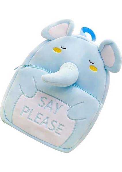 Yucama Karikatür Sırt Çantası Fil Okul Çantası Mavi (Yurt Dışından)
