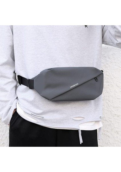 Heamor Erkek Göğüs Çantası Spor Çantası Su Geçirmez Günlük Messenger Çanta Açık Çanta Büyük Kapasiteli - Gri (Yurt Dışından) fiyatları