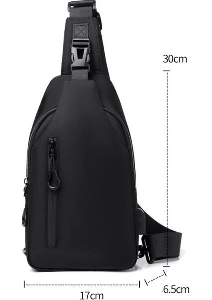 Yucama Erkek Omuz Çantası Crossbody Çanta Spor Çantası Çanta Su Geçirmez Göğüs Çantası - Black (Yurt Dışından) modelleri