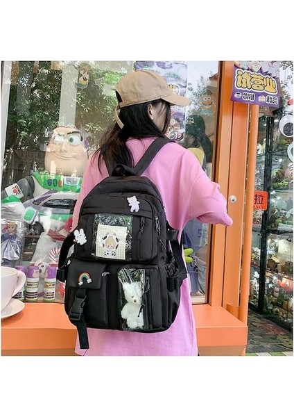 Heamor Kawaii Sırt Çantası Kawaii Çocuk Sırt Çantası Sevimli Peluş Pin Aksesuarları Ile Büyük Günlük Sırt Çantası Kızlar Için Sevimli Gizli Sakli Konusmalar Genç - White (Yurt Dışından) modelleri