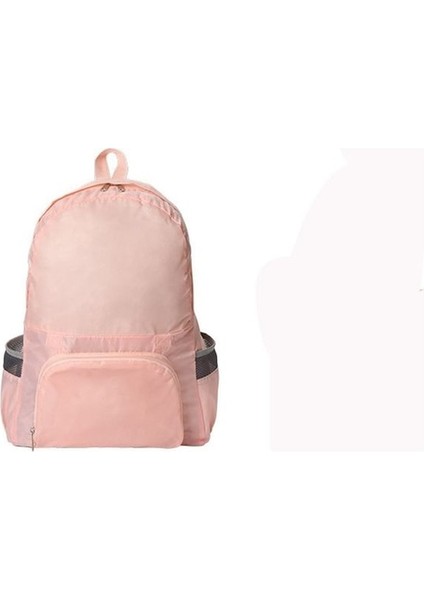 Yucama Devils Eye Çift Kullanım Için Katlanabilir Açık Su Geçirmez Çok Fonksiyonlu Sırt Çantası - Pembe (Yurt Dışından)
