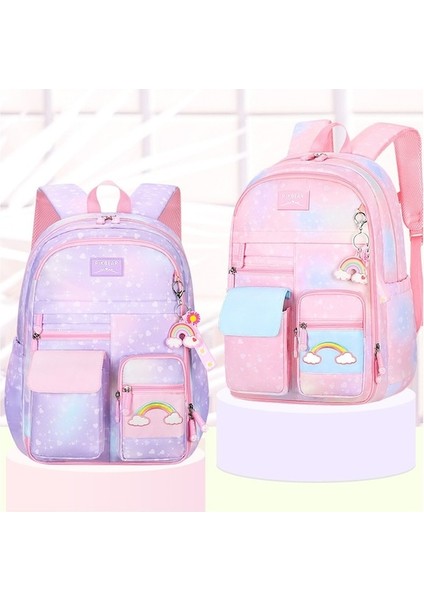 Yucama Ilkokul Öğrencileri Ortaokul Öğrencileri Büyük Kapasiteli Okul Çantası Seyahat Sırt Çantası - Açık Mavi (Yurt Dışından) fiyatları