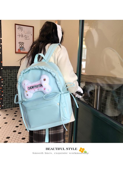 Japon Kolej Tarzı Okul Çantası Ins Ortaokul Öğrencisi Kız Kalp Sırt Çantası Küçük Taze Seyahat Sırt Çantası (Yurt Dışından) fiyatları