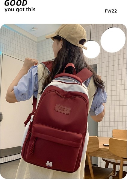 Ortaokul Öğrencisi Okul Çantası Kadın Ortaokul Öğrencisi Lise Öğrencisi Sırt Çantası 2023 Yeni Yaz Üniversite Öğrencisi Sırt Çantası Kadın Ins (Yurt Dışından) fırsatları