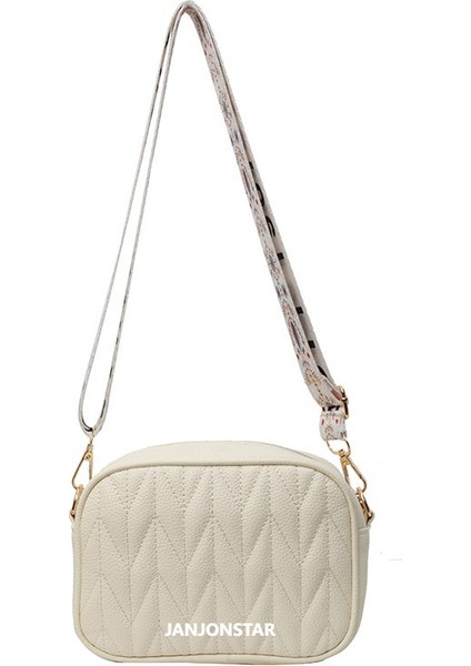 Kadınlar Için Çantalar Yeni 2024 Moda Pu Deri Omuz Çantası Küçük Çanta Geniş Bant Crossbody Çanta Kadın Çok Yönlü Küçük Kare Çanta (Yurt Dışından)
