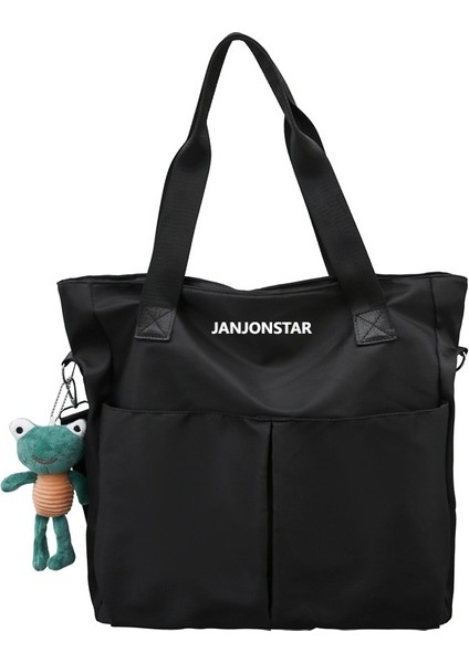 Su Geçirmez Çanta Büyük Kapasiteli Naylon Çanta Kadın Crossbody Kore Tarzı Öğrenci Japon Omuz Çantası Okul Çantası Kolej Tarzı (Yurt Dışından)