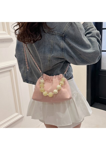 2024 Bahar Yeni Koltuk Altı Çanta Rahat Retro Çanta Çapraz Kova Çanta Kadın Fransız Moda Kadın Çantası (Yurt Dışından) fırsatları