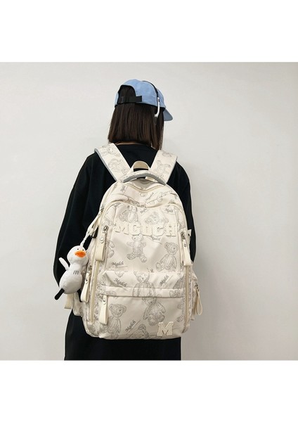 Bayan Ortaokul Öğrencileri Için Yeni Okul Çantası, Basit Baskılı Büyük Kapasiteli Sırt Çantası, Yeni Moda Üniversite Öğrencisi Bilgisayar Çantası (Yurt Dışından) fiyatları