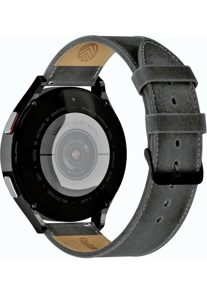 Samsung Deri Kordon Galaxy Watch 4 5 6 7 Watch 6 Classic 40MM 43MM 44MM 47MM Watch 5 / Watch 5 Pro 40 44 45 Watch 4 40 42 44 46MM 20MM Gri Deri Kordon fiyatları