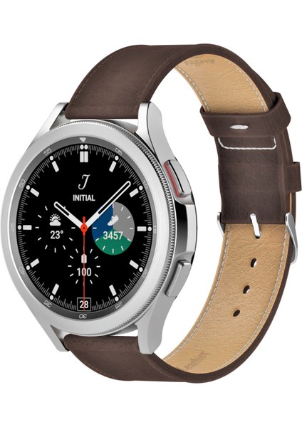 Samsung Watch Kordon Watch 3 Gear S3 Classic Frontier 45 Mm 46mm - 22mm Hakiki Deri Kahverengi Kordon fiyatları